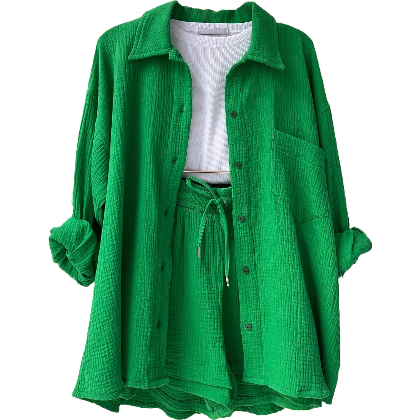 ELYSA | LEICHTES COSY-SET 2-TEILIG 1 SET GEKAUFT = 1 WEISSES TOP GESCHENKT